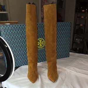 Tory Burch Tan Suede Women's Boots